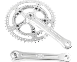 Velo Orange Grand Cru Drillium Cranks (Polished) (8-10 Speed) (Square Taper) (165mm) (48/34T)