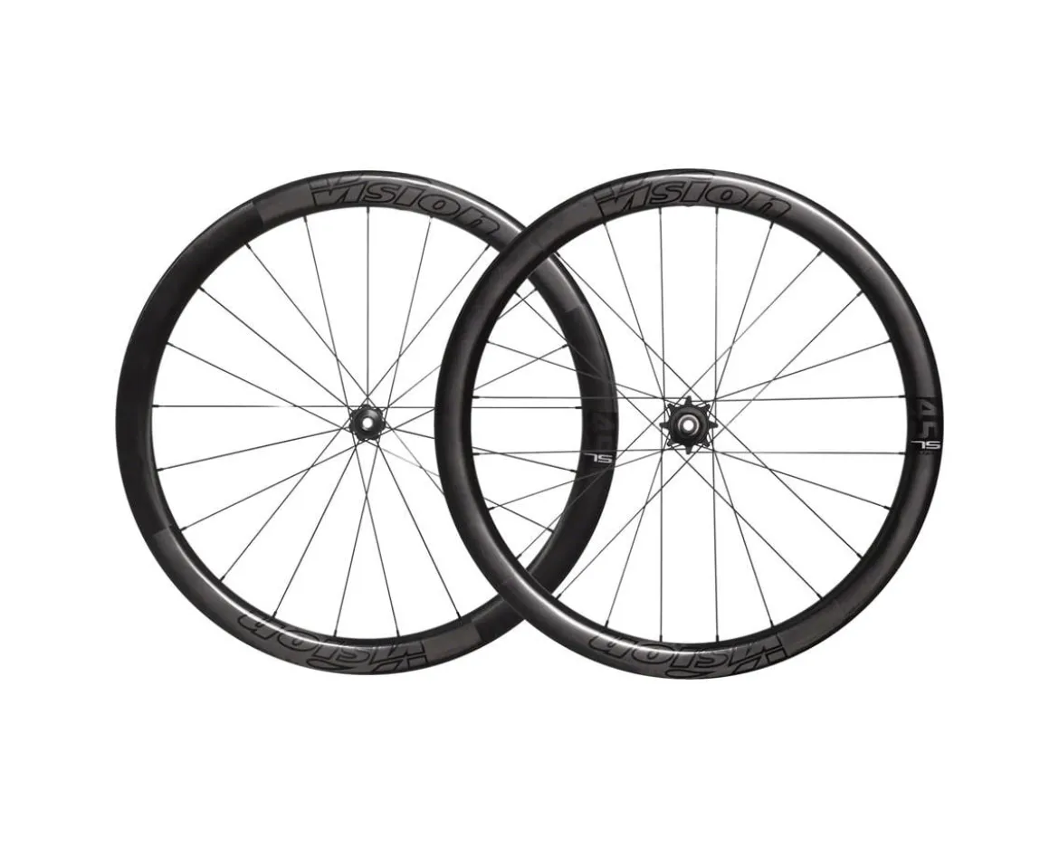Vision Metron 45 SL TL Disc Wheelset (Black) (Centerlock) (Shimano HG 11/12) (700c) (12 x 100/142mm) (Tubeless)