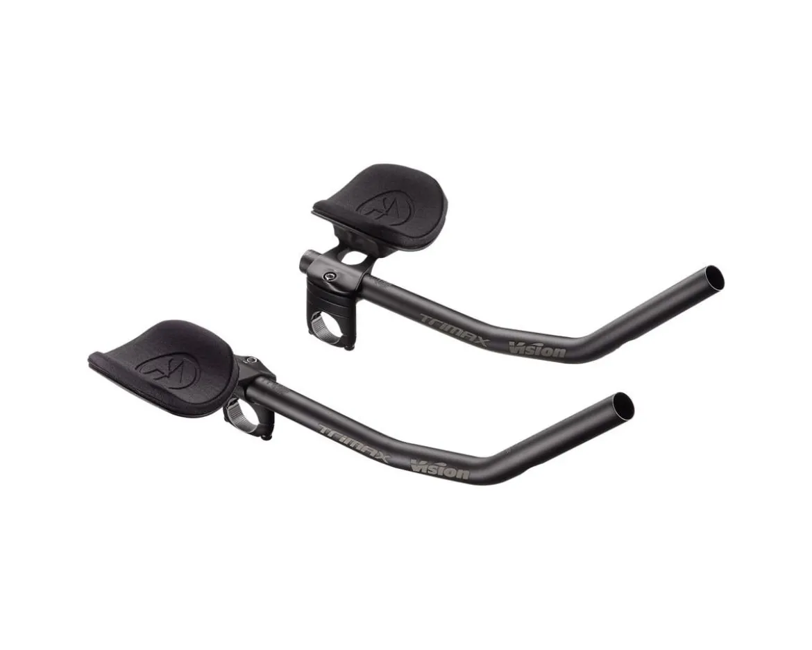 Vision TriMax Alloy Clip-On Bars (210–360mm) (J-Bend) (Alloy)