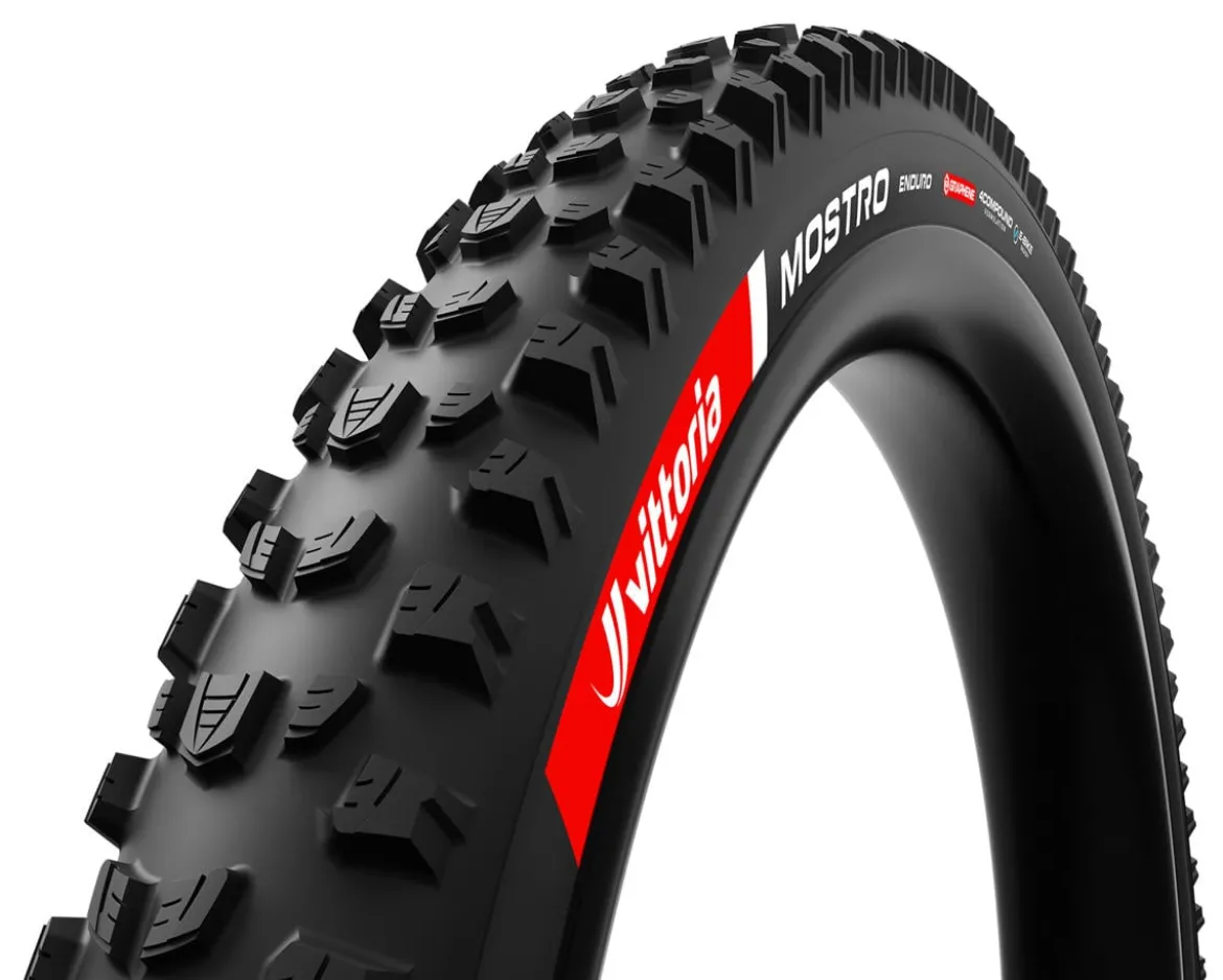 Vittoria Mostro Enduro Tubeless Mountain Tire (Black) (29") (2.4") (4C Graphene/2-Ply Enduro)