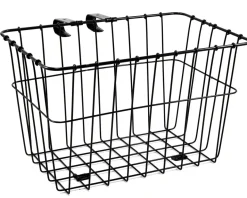 Wald 135 Bolt-On Front Bike Grocery Basket (Black)