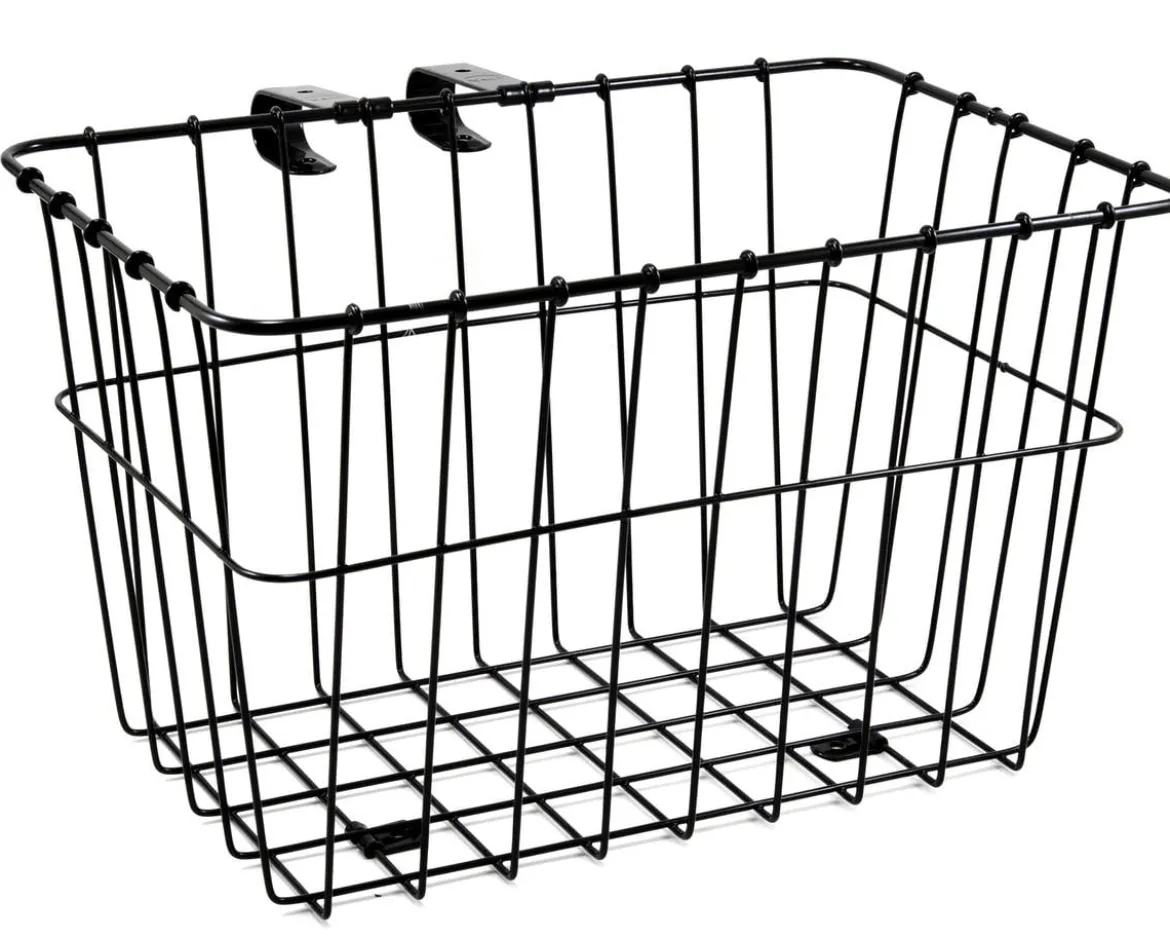 Wald 135 Bolt-On Front Bike Grocery Basket (Black)