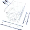 Wald 1512 Front Basket (Silver) (w/ Adjustable Legs)