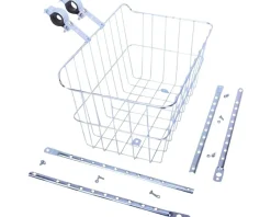 Wald 1512 Front Basket (Silver) (w/ Adjustable Legs)