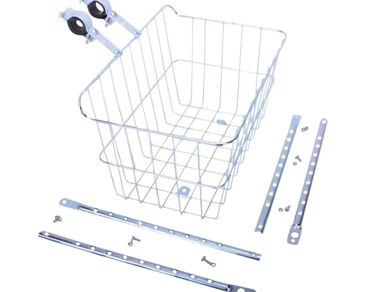Wald 1512 Front Basket (Silver) (w/ Adjustable Legs)