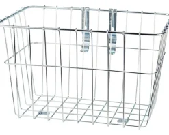Wald 1352 Front Grocery Basket (Silver) (w/ Adjustable Legs)