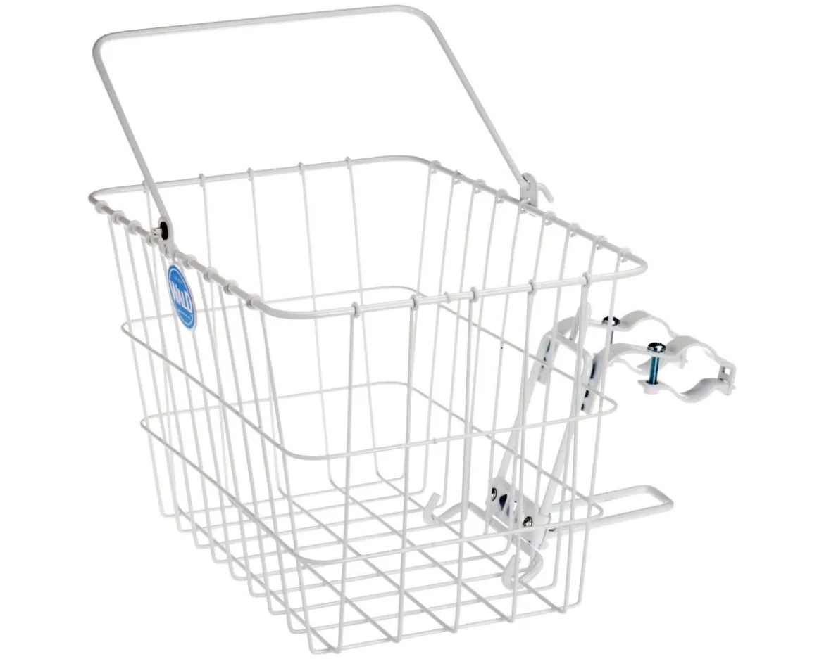 Wald 3114 Front Quick Release Basket w/ Bolt-On Mount (White)