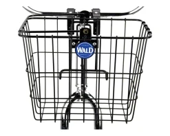 Wald 3114 Front Quick Release Basket w/ Bolt-On Mount (Gloss Black)