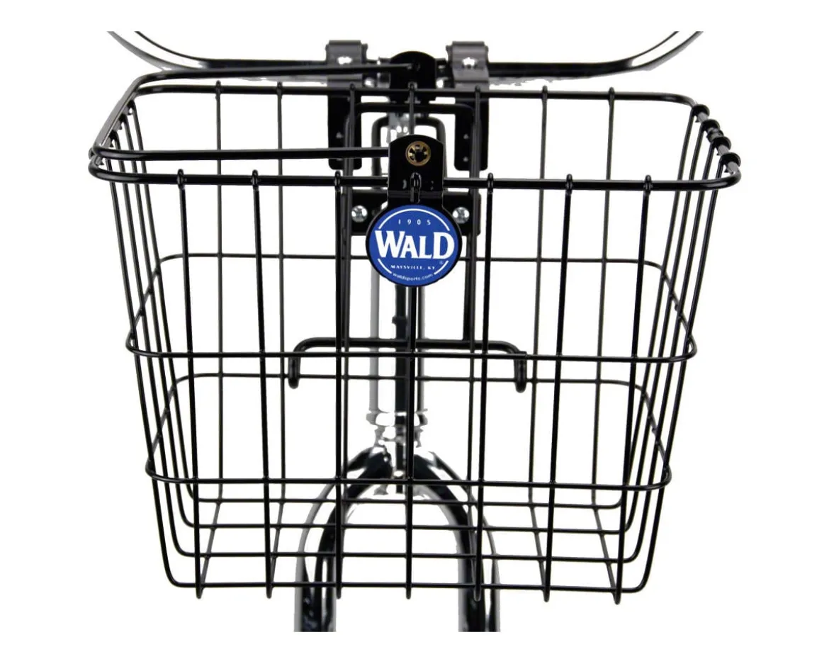 Wald 3114 Front Quick Release Basket w/ Bolt-On Mount (Gloss Black)