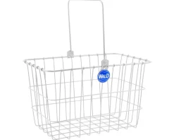 Wald 3133 Quick Release Front Handlebar Mount Bike Basket (White)