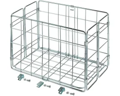 Wald 582 Side-Mount Folding Rear Basket (Silver)