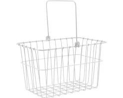 Wald 133 Standard Lift-Off Front Bike Basket (White)