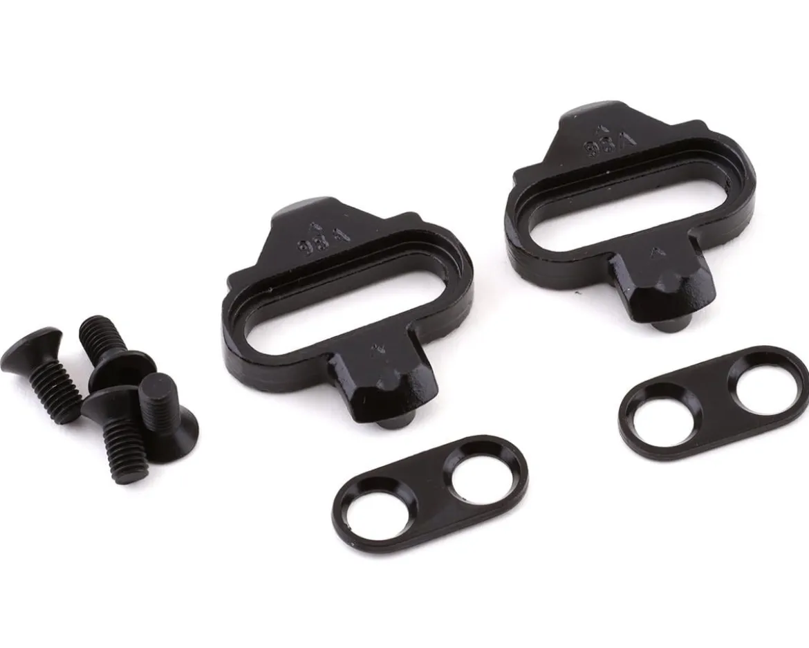 Wellgo Clipless Cleats for SPD Style Pedals (Black) (98A) (4°)