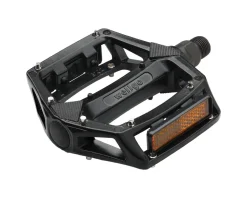 Wellgo B102 Platform Pedals (Black) (Aluminum) (Replaceable Pins) (9/16")