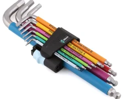 Wera 3950/9 Hex-Plus Multicolor L-Key Wrench Set (Metric) (Stainless)