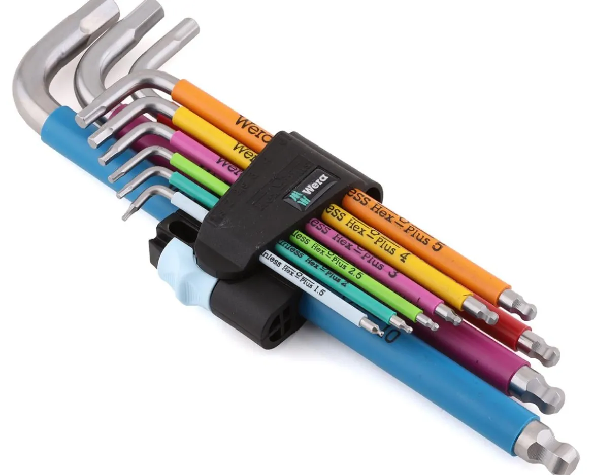 Wera 3950/9 Hex-Plus Multicolor L-Key Wrench Set (Metric) (Stainless)