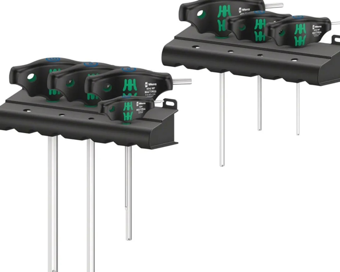 Wera 454/7 HF Set 1 Hex Screwdriver T-Handle Set (Metric) (7 Piece)