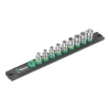 Wera 1/4" Magnetic Socket Rail A 4 Socket Set