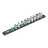 Wera 3/8" Magnetic Socket Rail B 4 Socket Set