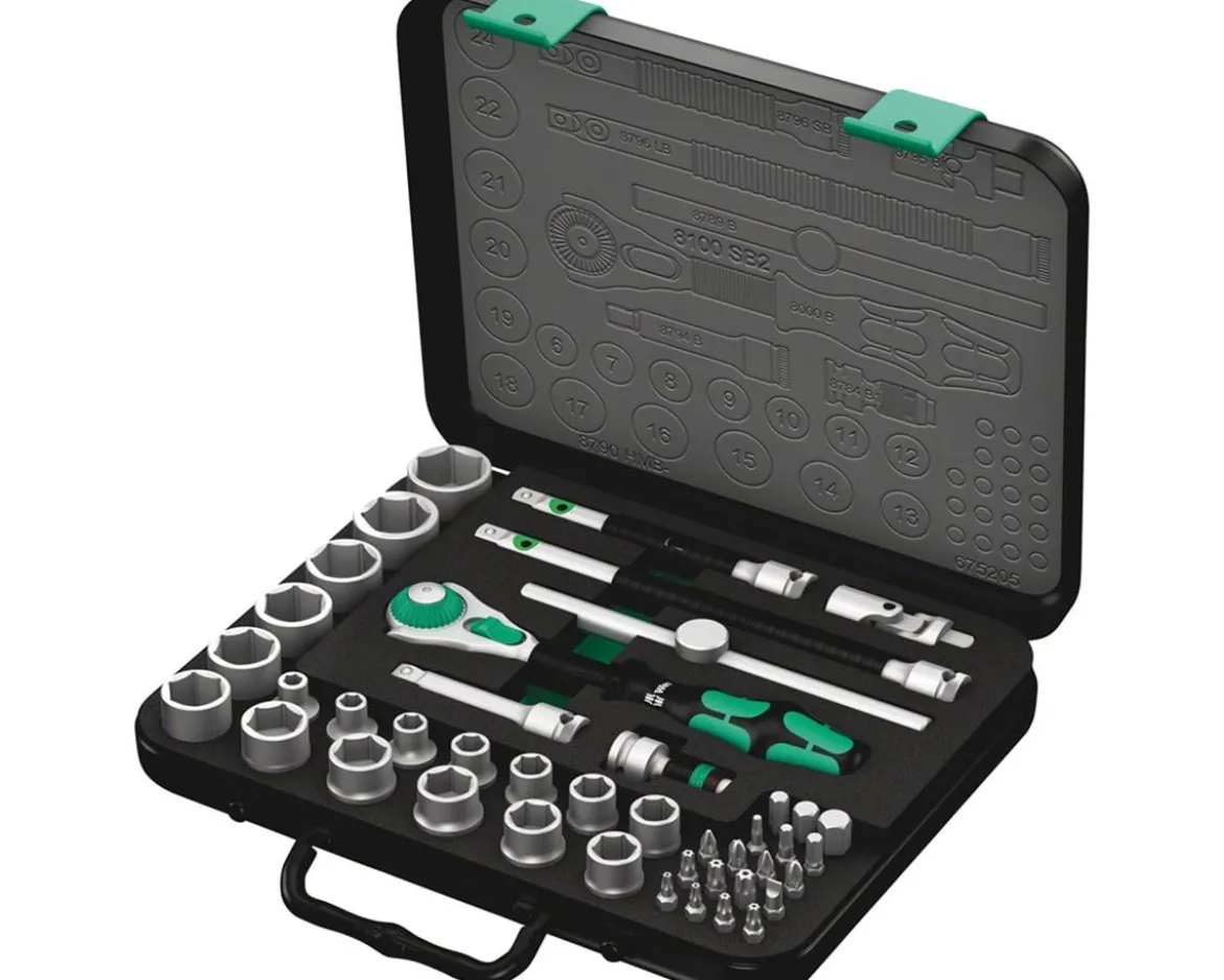 Wera 8100 SB 2 Zyklop Speed Ratchet Set (3/8" Drive) (Metric)