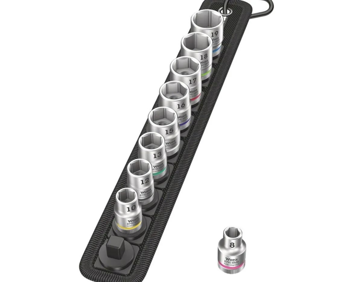 Wera Belt B 4 Zyklop Socket Set (3/8" Drive) (9 Pieces)