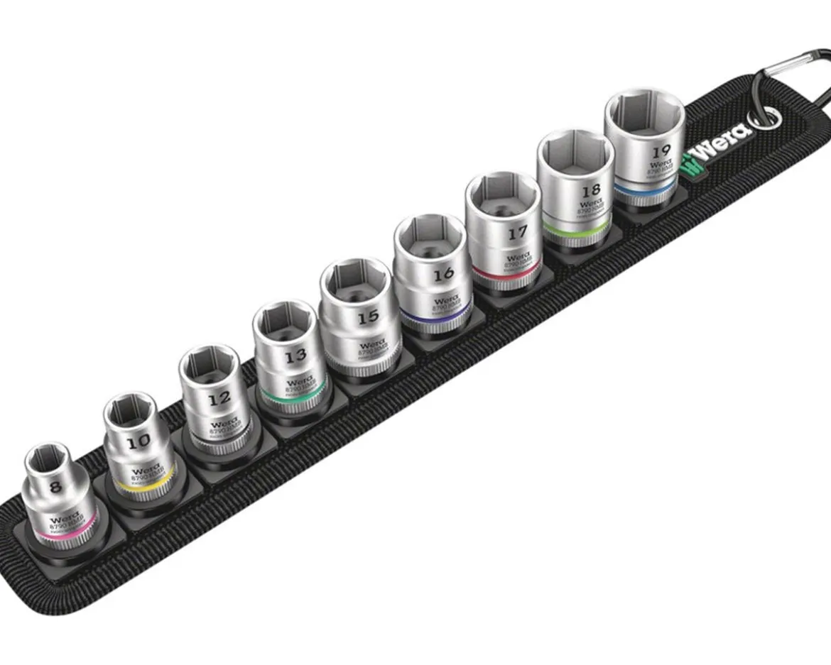 Wera Belt B 4 Zyklop Socket Set (3/8" Drive) (9 Pieces)