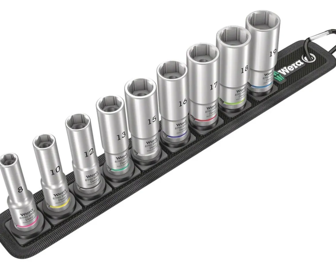 Wera Belt B Deep 1 Socket Set (3/8" Drive) (9 Pieces)