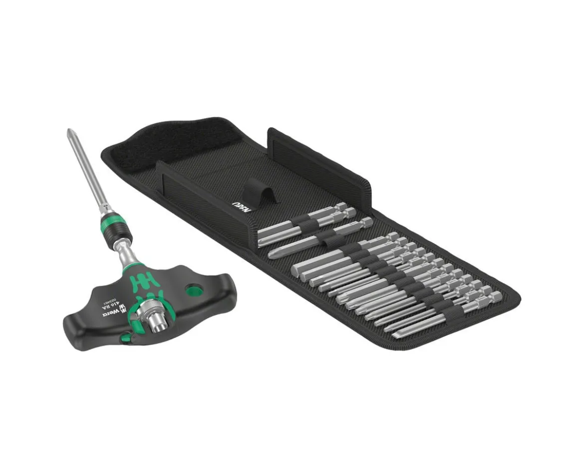 Wera Kraftform Kompakt 400 RA T-Handle Ratchet Set 1 (17 Pieces)