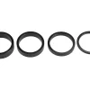 Wheels Manufacturing 1-1/8" 4-Piece Headset Spacer Kit (Black) (2.5mm, 5mm, 7.5mm & 10mm)