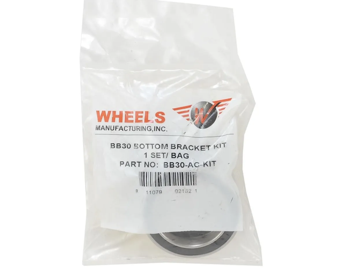 Wheels Manufacturing Angular Contact Bottom Bracket Bearing & Clip Kit (BB30) (30mm Spindle)