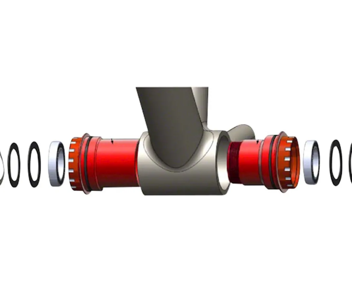 Wheels Manufacturing Bottom Bracket (Black) (BB30) (SRAM GXP Spindle) (Angular Contact Bearing)