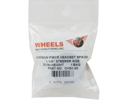 Wheels Manufacturing Carbon Headset Spacers (Black) (1-1/8") (20mm) (1 Pack)