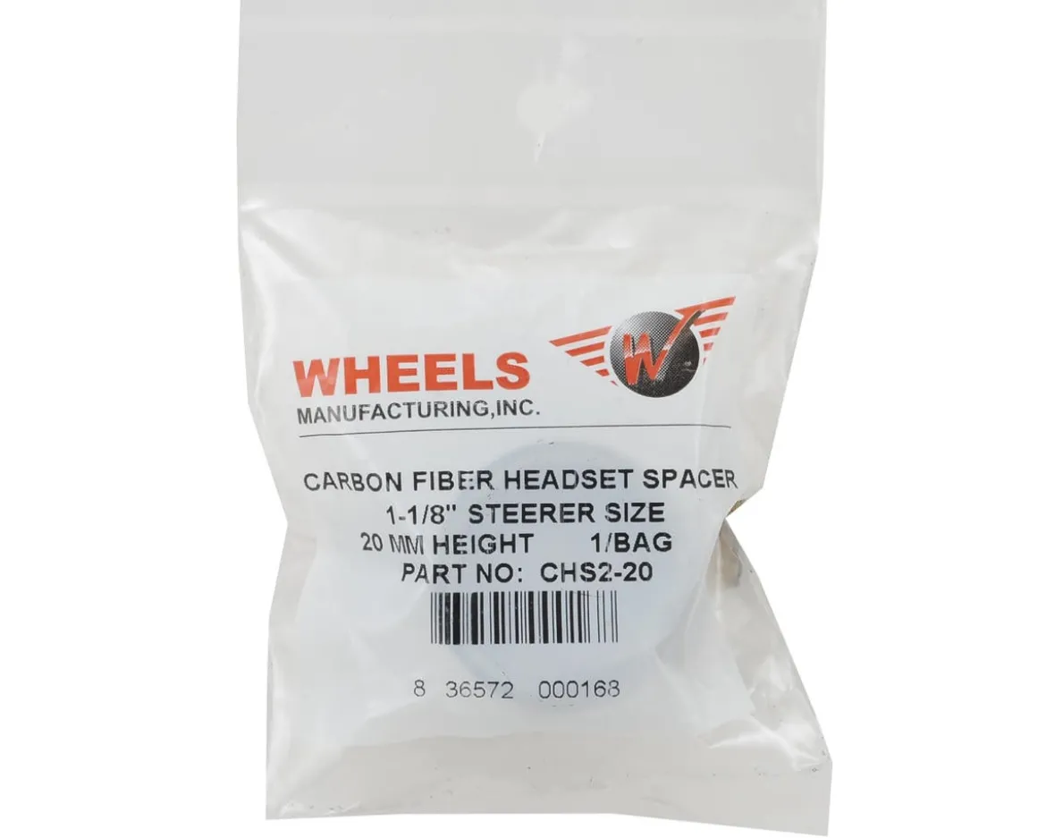 Wheels Manufacturing Carbon Headset Spacers (Black) (1-1/8") (20mm) (1 Pack)