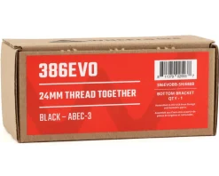 Wheels Manufacturing 24mm Bottom Bracket (Black) (BB386 EVO) (ABEC-3 Bearings)