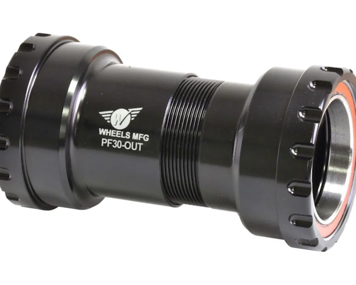 Wheels Manufacturing Outboard Bottom Bracket (Black) (PF30) (30mm Spindle)