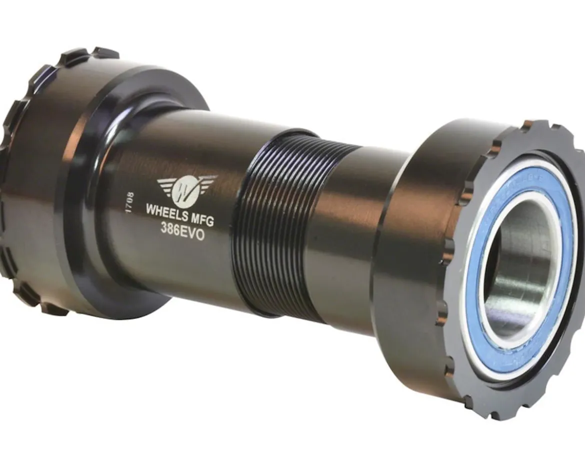 Wheels Manufacturing SRAM GXP Bottom Bracket (Black) (BB386 EVO) (Angular Contact Bearings)