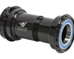Wheels Manufacturing Thread Together Bottom Bracket (Black) (BB30A) (24mm/Shimano Spindle)