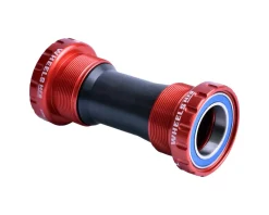 Wheels Manufacturing Threaded External ABEC-3 Bottom Bracket (Red) (BSA) (68/73) (24mm/Shimano Spindle)