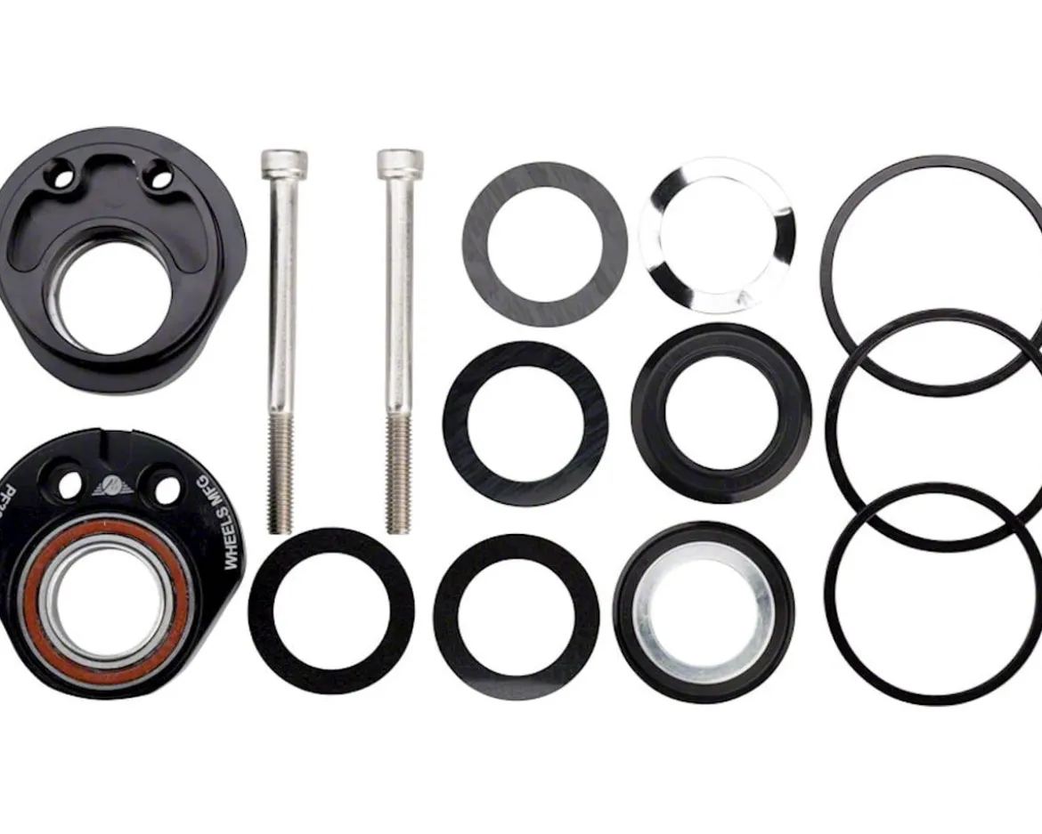 Wheels Manufacturing Eccentric Bottom Bracket (Black) (PF30) (24mm Spindle) (Single Speed)