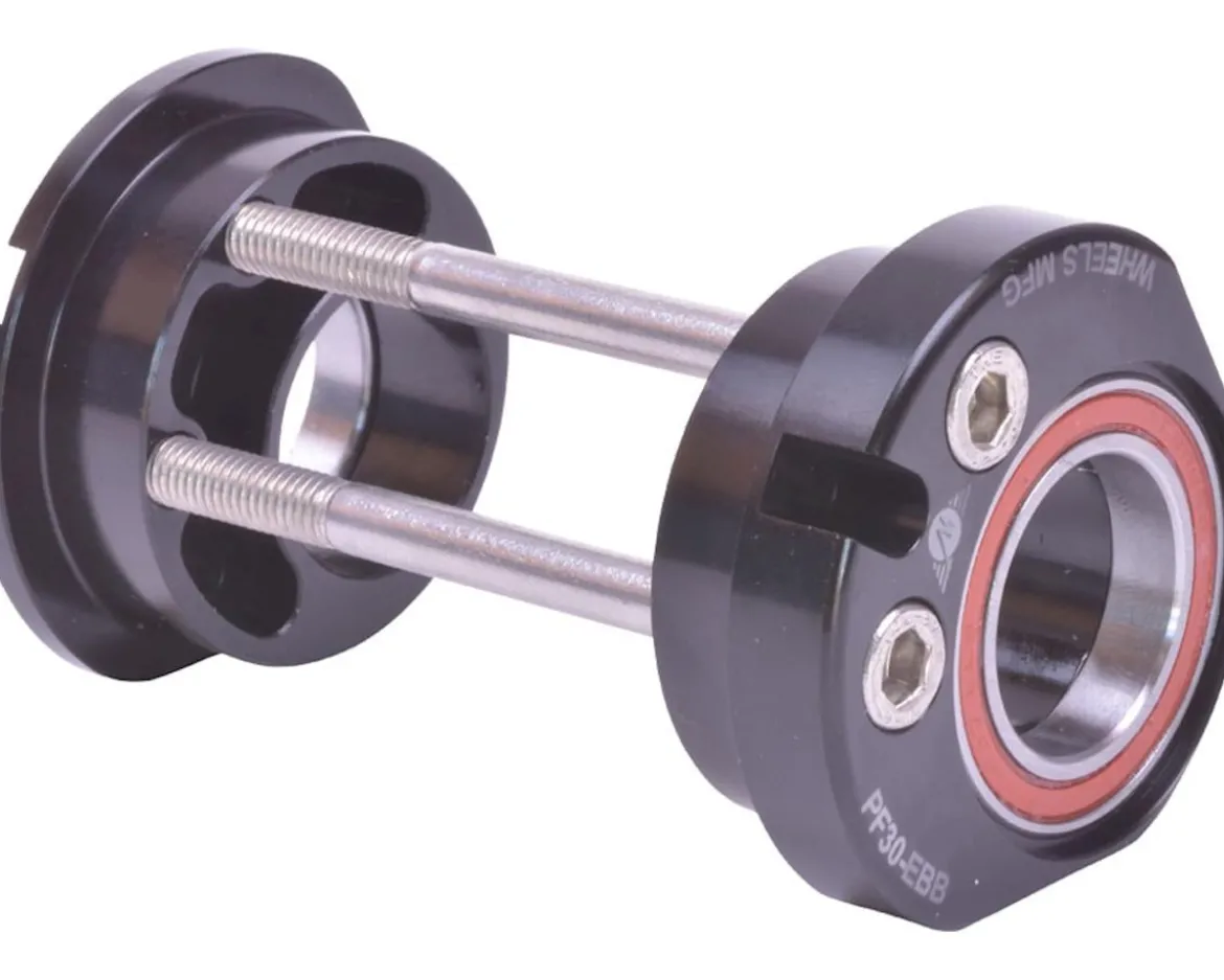 Wheels Manufacturing Eccentric Bottom Bracket (Black) (PF30) (24mm Spindle) (Single Speed)
