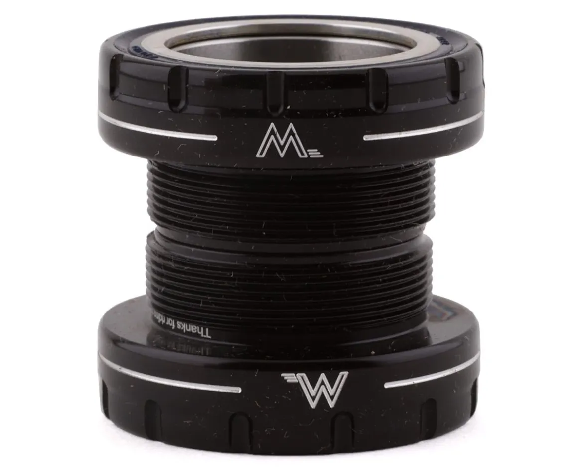 White Industries External BSA Bottom Bracket (Black) (30mm Spindle) (Steel Bearings)