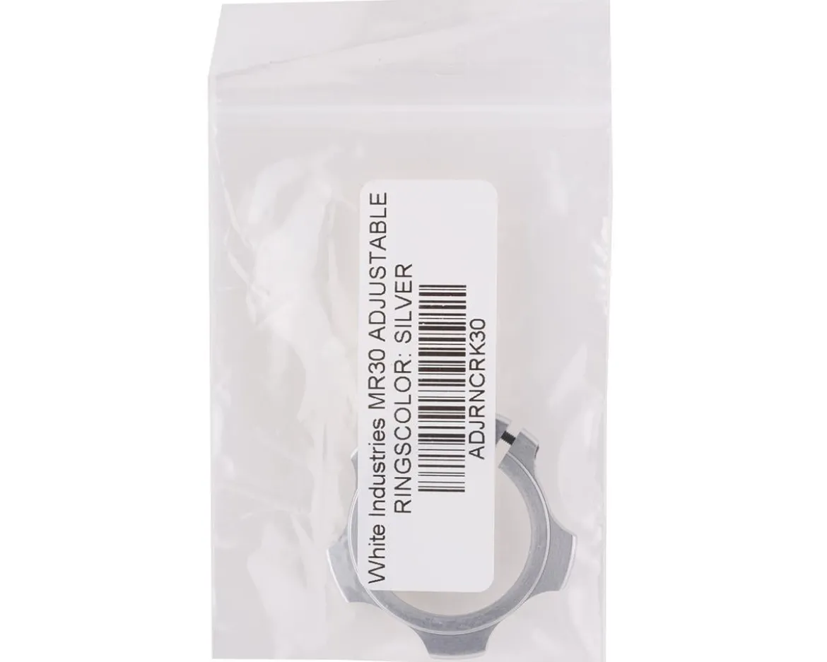 White Industries M/R30 Adjustable Crank Arm Ring (Silver)