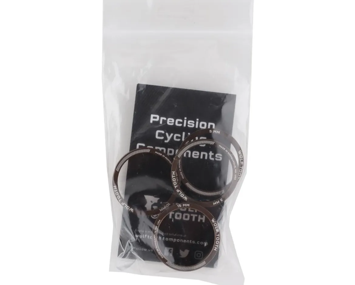 Wolf Tooth Components 1-1/8" Headset Spacer Kit (Espresso) (3, 5, 10, 15mm)