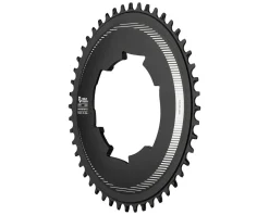 Wolf Tooth Components Aero Chainring (Black) (Drop-Stop B) (Single) (46T) (For SRAM 107 BCD Cranksets)
