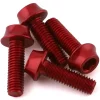 Wolf Tooth Components Aluminum Bottle Cage Bolts (Red) (4-Pack)