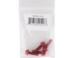 Wolf Tooth Components Aluminum Bottle Cage Bolts (Red) (4-Pack)