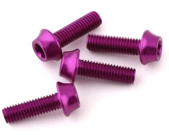 Wolf Tooth Components Aluminum Bottle Cage Bolts (Purple) (4-Pack)