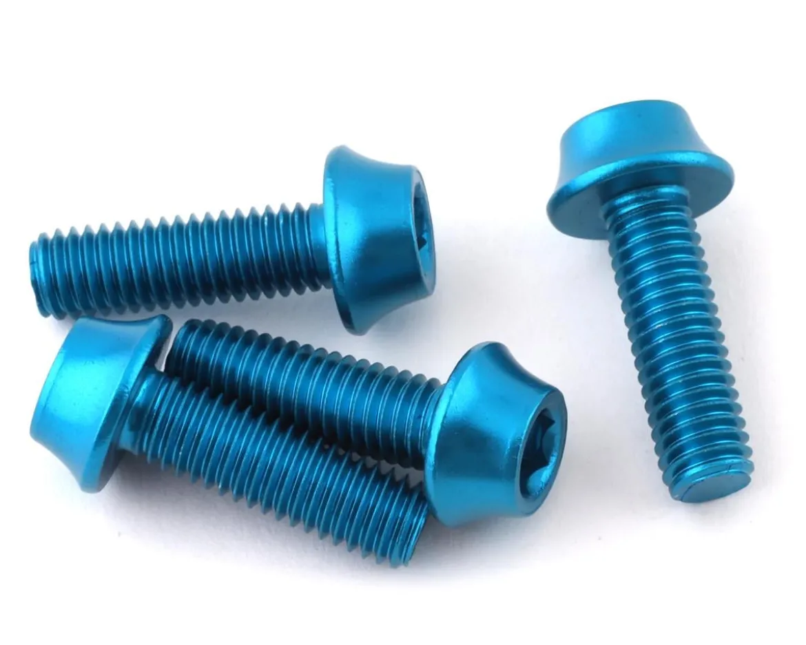 Wolf Tooth Components Aluminum Bottle Cage Bolts (Teal) (4-Pack)