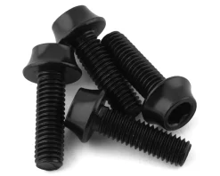 Wolf Tooth Components Aluminum Bottle Cage Bolts (Black) (4-Pack)