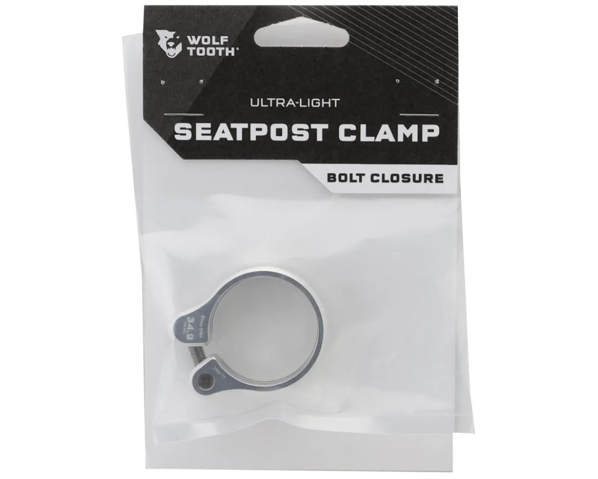 Wolf Tooth Components Anodized Seatpost Clamp (Raw Silver) (34.9mm)